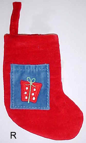 Red Velvet Mini Christmas Stocking
