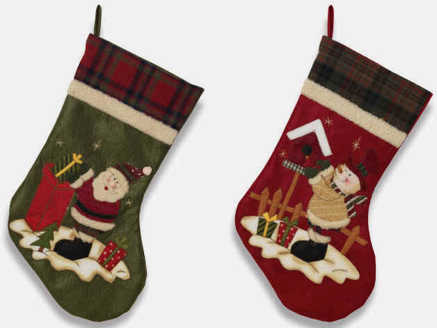 Plaid Christmas Stockings