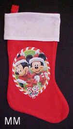 Mickey and Minnie Mouse Christmas Stockings