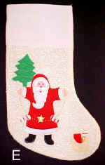 Old Time Santa x-mas Stocking