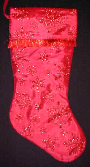 Details about   2 Pack x Felt Christmas Stockings with Sequins & Fur Red & Silver 