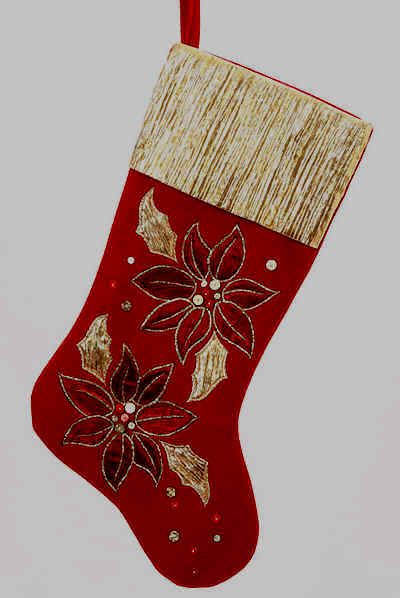 Poinsettia Christmas Stockings