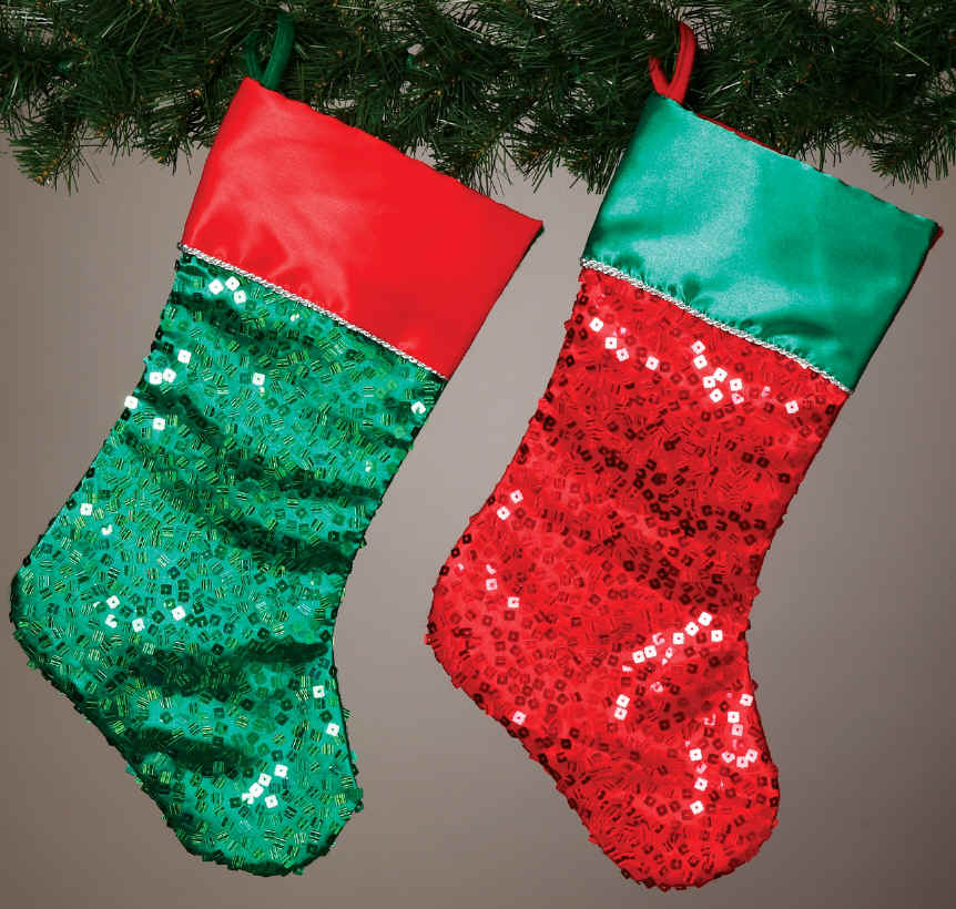 Sparkly Sequin Xmas Stockings