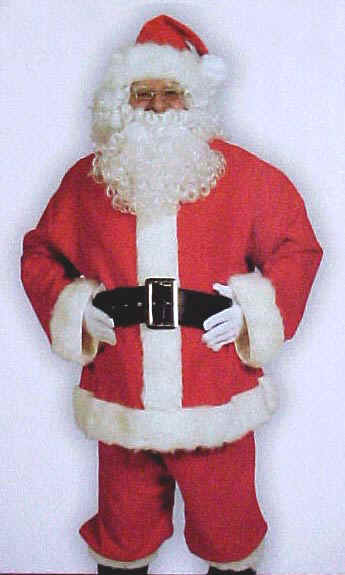 Complete 10 Piece Santa Suits