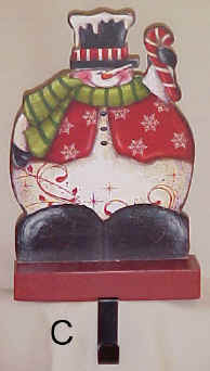 Snowman Christmas Stocking Hanger