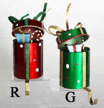 Gift Box Style Metal Stocking Holders