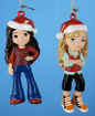 SALE iCarly and Samantha Christmas Ornaments