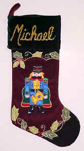 Nutcracker Velvet Christmas Stockings