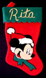 Mickey Mouse Felt Christmas Stockings 